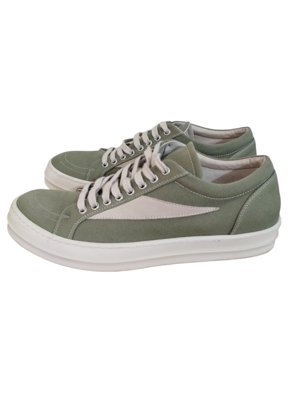 Rick Owens DRKSHDW  Vintage Low  Sneakers in Sage Milk - Picture 8 of 10